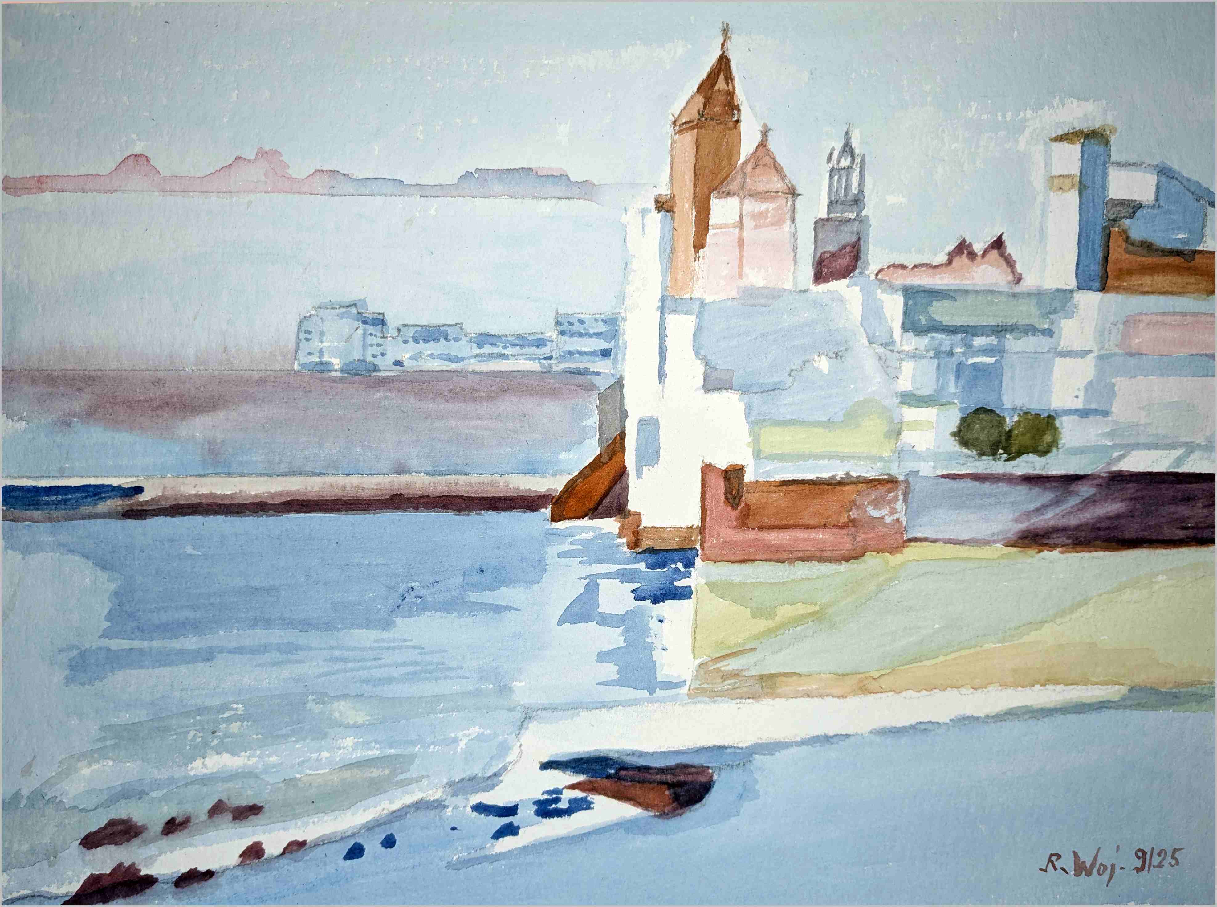 Stadt an der Bucht